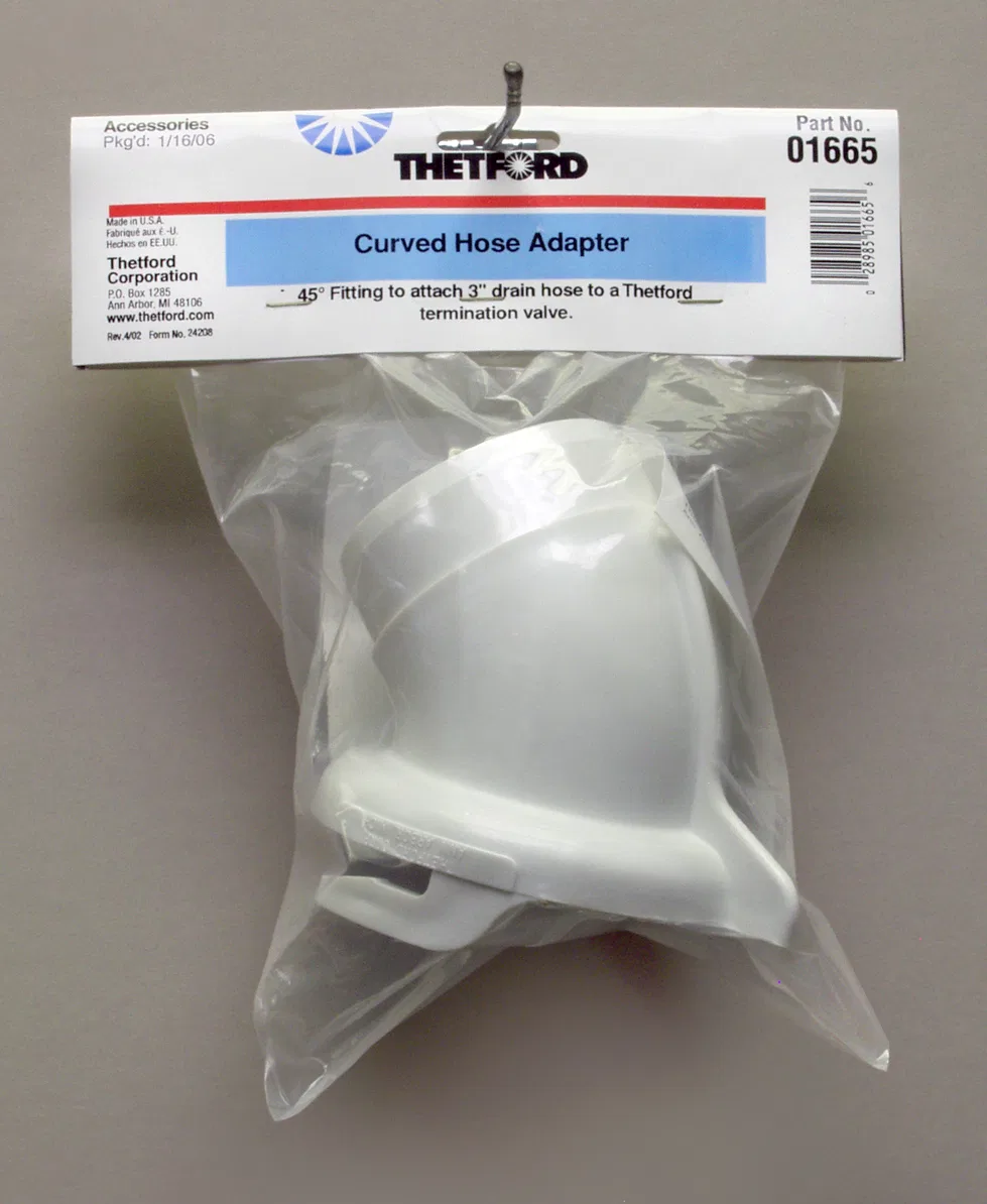 50317 – DAVE CARTER Sewer Hose Connector, Curved Hose Adapter To Connect Sewer Hose To Dump Station 45 Degree Angled ...